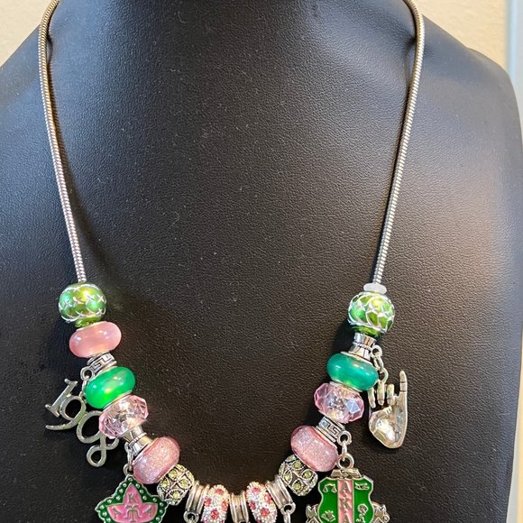 Alpha Kappa Alpha Cherish Charm Necklace - Picture 2 of 6